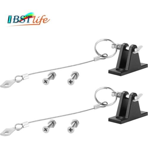 2PCS Kayak Canoe Dinghy Nylon Deck Hinge Mount with Quick Release Pin lanyard Bimini Top Fitting Cover Bimini Sprayhood Canopy