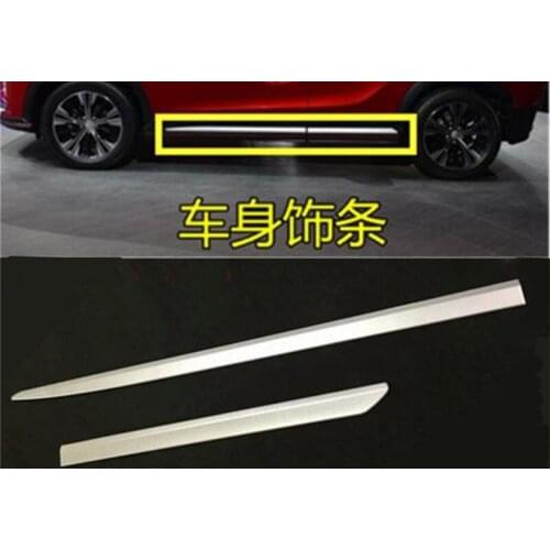 ABScar body side moldings side door decoration for Mitsubishi Eclipse Cross 2018 Car styling 4PCS