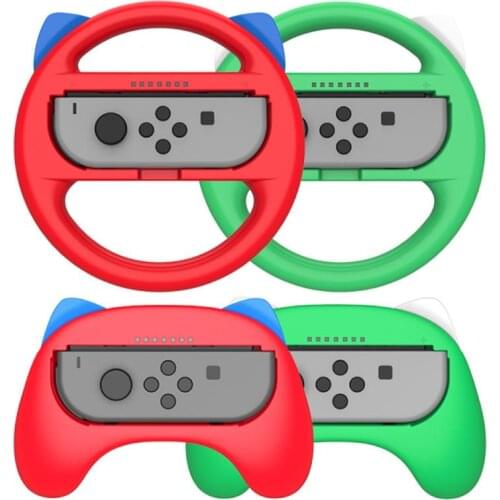 4 IN 1 Newest Left Right Steering Wheel Controller Handle Holder Grip For Nintendo Switch Gamepad Accessories