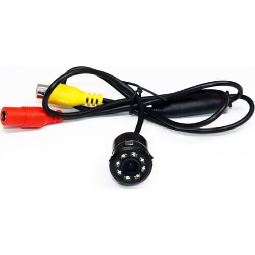 Car Rear View Camera Universal 8 LED Night Vision Backup Parking Reverse Camera Waterproof 170 Wide Angle HD Color Image