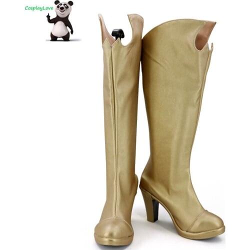 DC Batgirl Yellow Cosplay Shoes Long Boots CosplayLove