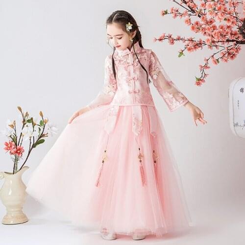 Flower Girl Wedding Party Embroidered Dress Girl Birthday school graduation party Eucharist party Lace Dress vestidos