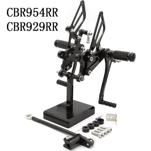 GP Shifter Motorcycle Rearset Footpeg For Honda CBR954RR CBR929RR CBR 954RR 929RR CBR954 CBR929 RR 2000-2003 Reversed Adjustable