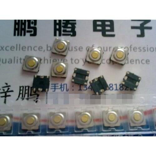 50PCS/lot Imported internal patch foot button Car remote control button Car key switch Key button 4*4*1.5