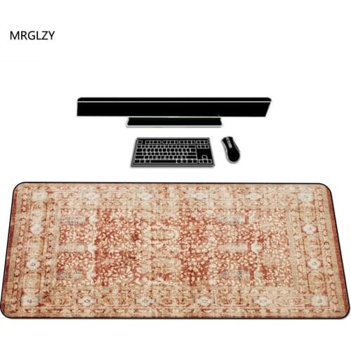 MRGLZY Beautiful Persian Carpet Design Keyboard Pad Large Lengthened Mouse Pad Unique Gamer Mouse Pad Desk Mat Gaming Desk