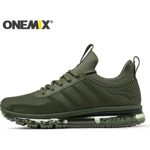 ONEMIX Men Running Shoes Fashion Casual High Top Sport Shoe Outdoor Jogging Air Cushion Trainers Tennis Sports Fitness Sneakers