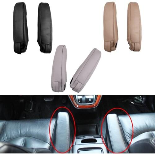 1 Pair Car Interior Console Seat Armrest Cover Cap Microfiber Leather PU Leather Fit For Lexus RX 300 330 350