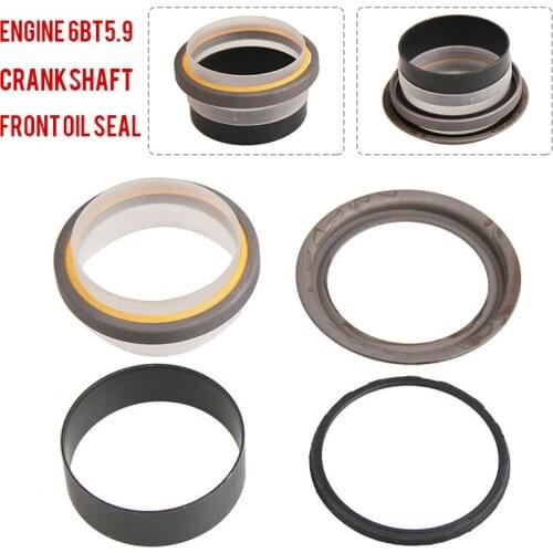 For Dodge Cummins 1set Car Auto Front Main Crankshaft Oil Seal Kit Wear Sleeve 3802820 For 1500 2500 3500 Parts Accessories