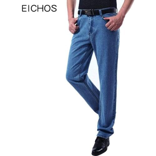 New 100% Cotton Jeans Men Classic Vintage Straight Washed Denim Pants for Men Autumn Casual High Quality Overalls Denim