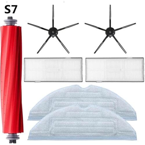 Whole Set Replace Parts for Xiaomi Roborock S7 T7s T7s Plus Robotic Vacuum Cleaner Kits main Brush side brush Filter Cloth mop