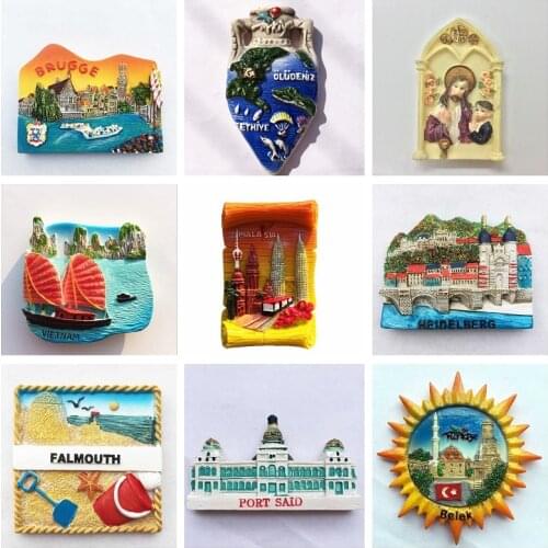 Italy Belgium Israel Fridge Magnets Souvenir Jermany India Vietnam Egypt Russia Turkey Thailand Malaysia Refrigerator Stickers