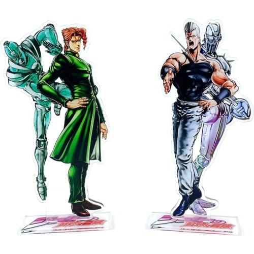 JOJO JOJOs Bizarre Adventure Kakyoin Noriaki Polnareff acrylic stand figure model plate holder cake topper anime cool