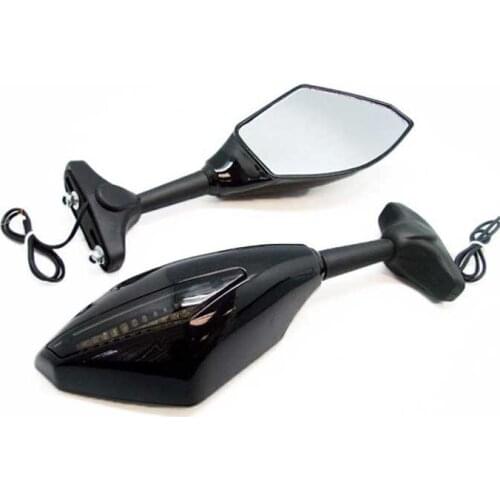 Brand new Clear Smoke swing freely modified mirror LED Turn signals intergrated mirrors ForYamaha YZF R6 1999-2012
