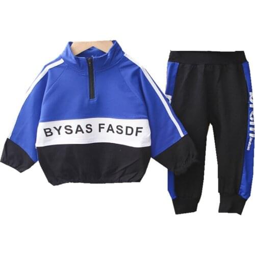 2020 Autumn Kids Boy Clothing Casual Tracksuit Long Sleeve Letter Zipper Sets Infant Clothes Baby Girl clothes Newborn clothing