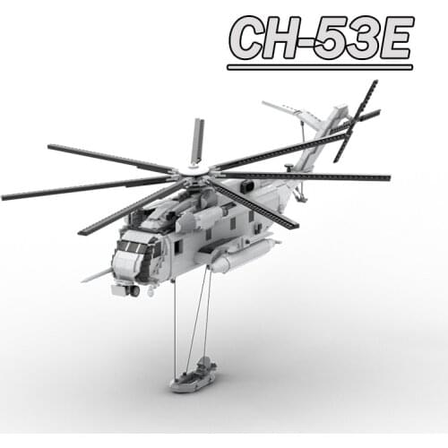 MOC Creator Air WeaponsCH-53E Super Stallion helicopter Building Blocks bricks Collection transport helicopter Toy For Kids Gift