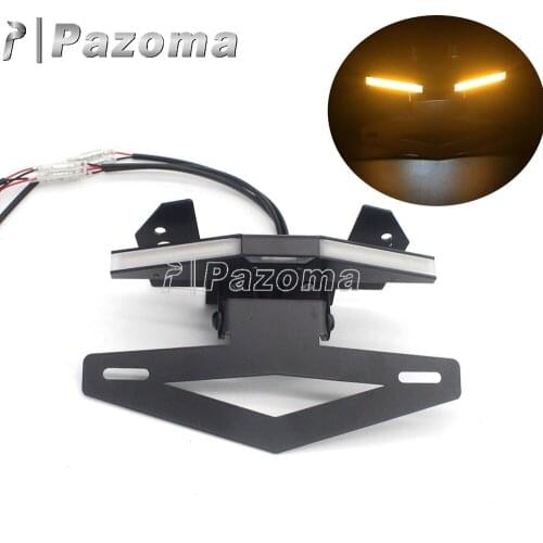 Motorcycle LED Turn Signal Light Number Plate Light Bracket Kit For MV Agusta Brutale 675 2013-2019 Tail Tidy Fender Eliminator