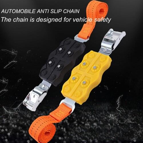 2Pcs Multi-function Universal Mud Snow Rubber Non-slip Anti-Skid Car Tire Chain car accessories