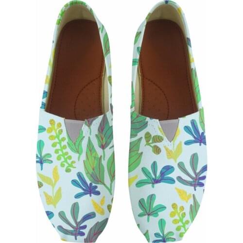 New Arrival Slip On Canvas Antiskid Flat Fisherman Shoes Spring Summer Autumn Women Comfortable Breathable Printing Flats X5-92