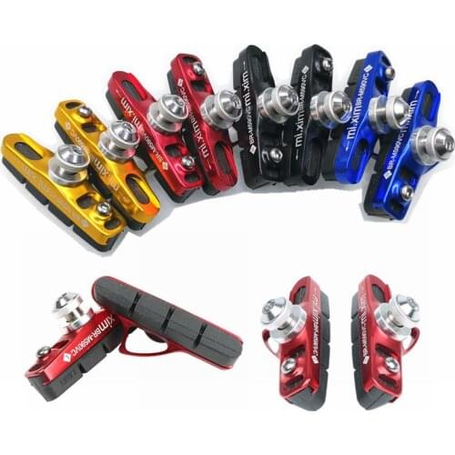 1pair BC-590VC MTB Road Bicycle Bike Cycling V Brake Pads Carbon Fiber Rim 55mm Type C Brake Pad