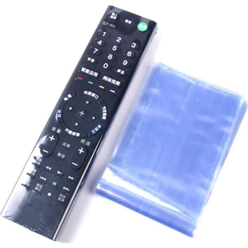 10Pcs Transparent Heat Shrink Film Bag for TV Box Remote Control Waterproof Dustproof Protective Cover Protector Case