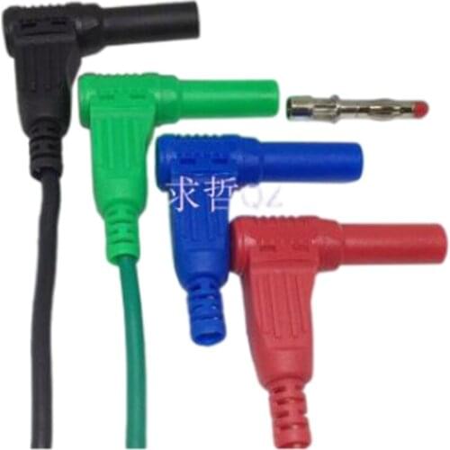 Banana Plug Welding With Right-Angle Insulation Sheath is Used to Connect The High Current Voltmeter of Multimeter LInstrument