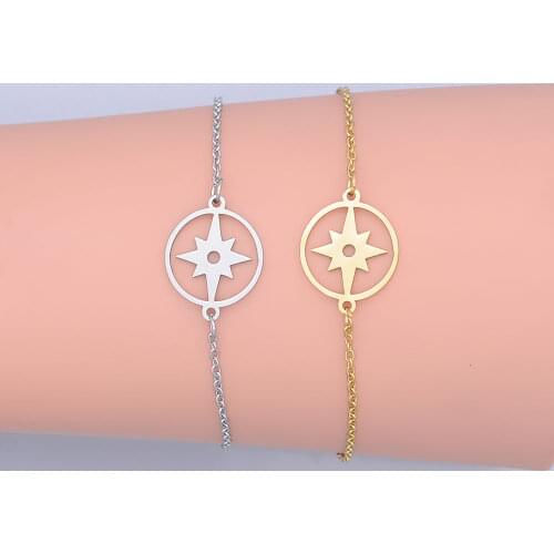 100% Stainless Steel Dainty Meteor Star Charm Bracelet For Women Wholesale Dropshipping Amazing Quality Super Quality