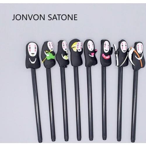 100 Pcs Wholesale Creative Pens Cartoon Writing Gel Pen Office Stationery Student school Pen Escolar Canetas Kid