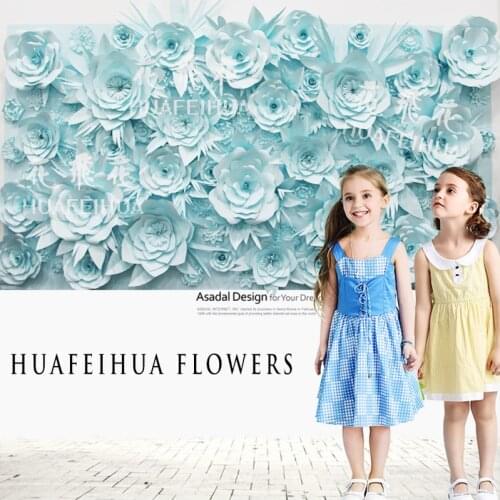 178PCS SET Full Flower Wall Cardboard Handmade Giant Paper Flowers flores Window Display Wedding Backdrop Photo Studio10m2