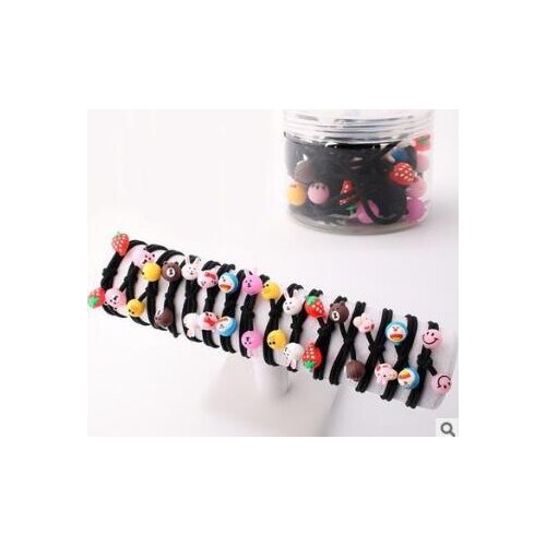 300pcs/lot DIY Simple Multi Cartoon Animal Rubber Band Little Bear Rabbit Hair Rings Styling Tools Accessories HA697