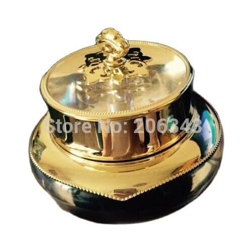 50G black acrylic crown shape cream jar ,cosmetic container,,cream jar,Cosmetic Jar,Cosmetic Packaging