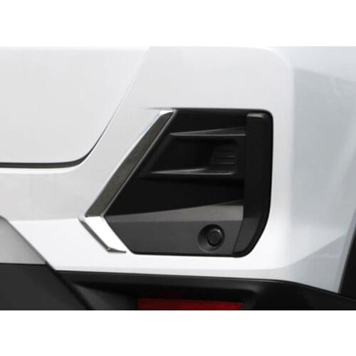 For Toyota Raize A200 2020 2021 ABS Chrome Tail Foglight Lamp Molding Strip Trims Car Styling Rear Fog Light Frame Trim