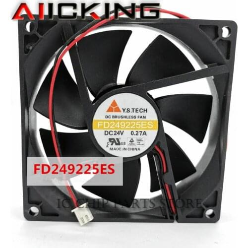 FD249225ES 9225 DC24V 0.27A 2WIRE Cooling fan 92*92*25mm Original brand new in stock