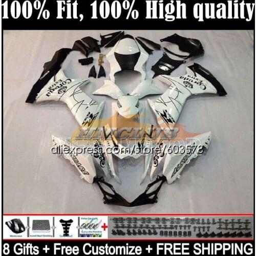 GSXR600 For SUZUKI GSXR 600 750 K11 11 12 13 14 15 16 17 7CL.13 GSXR750 2011 2012 2013 2014 2015 2016 2017 Fairings gloss white