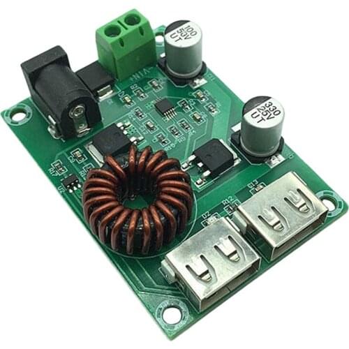 GTBL XH-M224 Dual USB Output Step-Down Module 5V6A Voltage Regulator Module Rechargeable Mini Charging Board DC9-36V