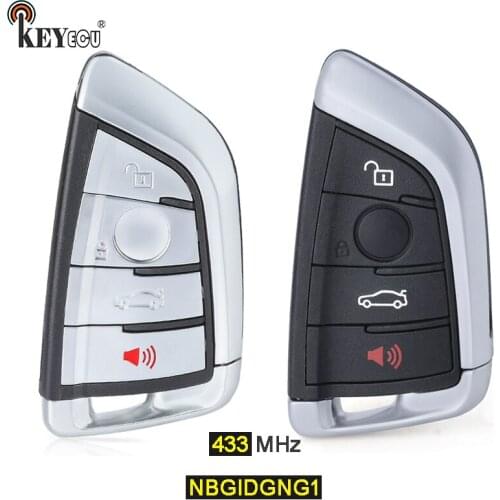 KEYECU 433MHz FCC ID:NBGIDGNG1 Aftermarket / OEM Parts Smart Remote Car Key Fob for BMW X5 X6 2014-2019 Black or Silver