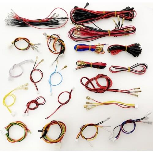 DIY arcade kit wire 4.8 & 2.8 & 6.3mm 5p for sanwa joystick & arcade button & usb encoder & pandora box arcade connecting wire
