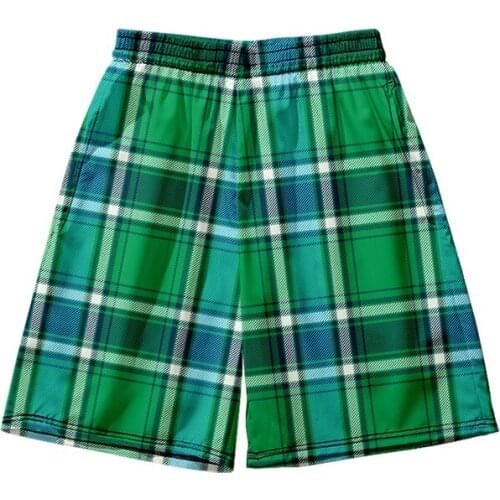 WAMNI Summer Beach Shorts Lattice Streetwear Hip Hop 3D Shorts Casual Loose Cool Elastic Ball Pant Men Harajuku Shorts