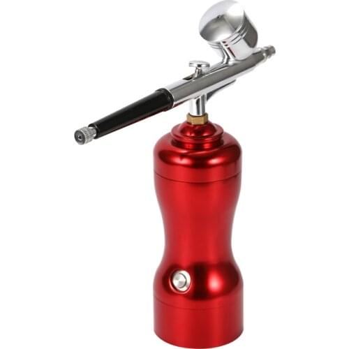 Mini Non-oil Airbrush Paint Spray Gun Sprayer Air Compressor Kit Set for Body Painting Tattoo Craft Cake Model Making