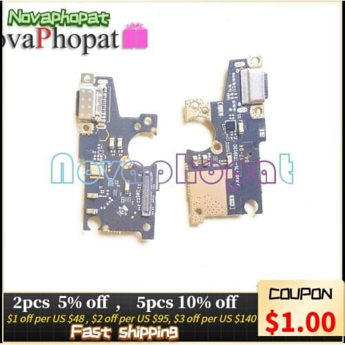 10pcs/lot Novaphopat For Xiaomi Mix3 USB Dock Charging Charger Port Connector Flex Cable Replacement