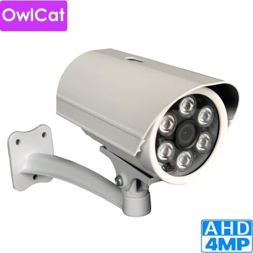 OwlCat Waterproof IP66 Outdoor Bullet AHD 2MP 4MP CCTV Camera Night Vision IR Video Surveillance Camera Full HD AHD Cameras