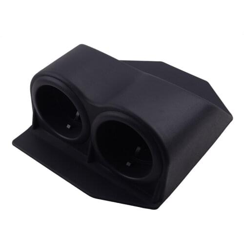 Front Dual Cup Bottle Beverage Holder Car ABS Black Fit For Chevrolet Corvette C5 C6 Z06