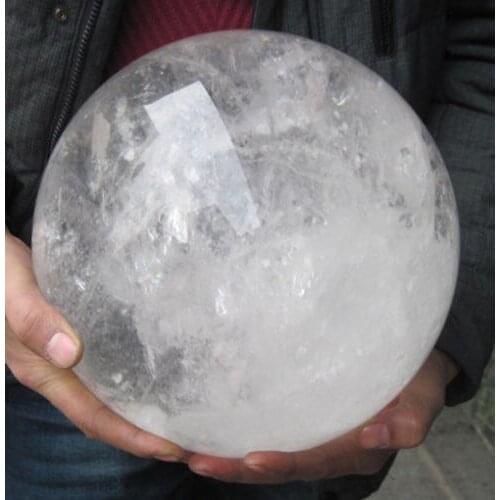 Ddh001151 NATURAL CLEAR beautiful QUARTZ CRYSTAL SPHERE BALL Healing Huge