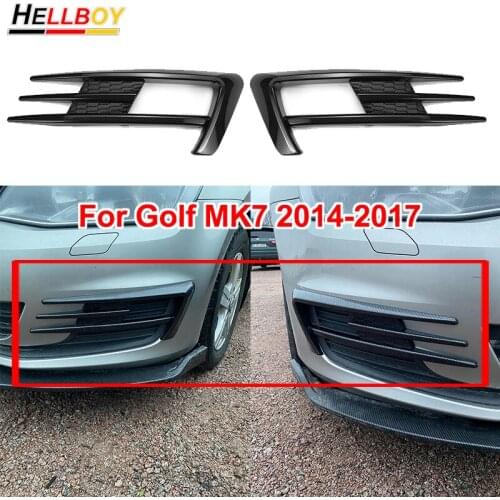 Car Fog Light Cover For Volkswagen VW Golf 7 MK7 2019-2014 Bumper Fog Lamp Grille Protector Decoration Shell AUTO Accessories