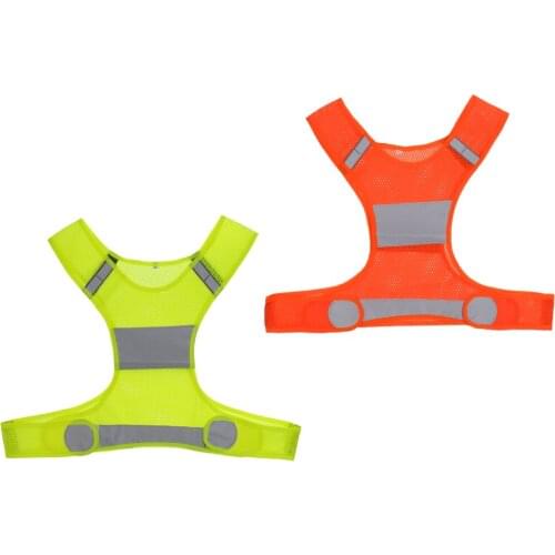 Adjustable Safety High Visibility Reflective Vest Jacket Outdoor Night Running