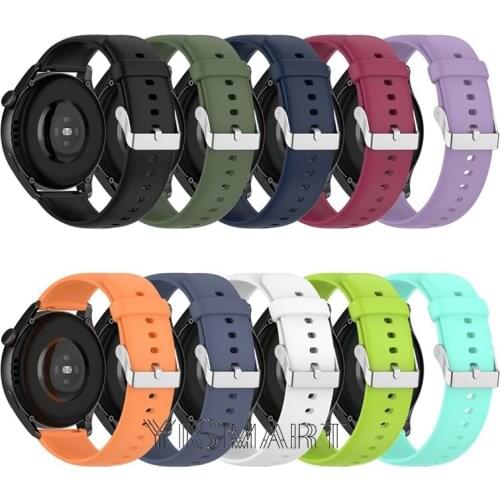 22mm Strap For Huawei Watch 3 3 pro Smart WristBand For Huawei Watch GT 2 46mm Wriststrap Silicone WatchBand Bracelet