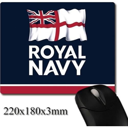 Royal Navy classic logo printed Heavy weaving anti-slip rubber pad office mouse pad Coaster Party favor gifts 220x180x3mm
