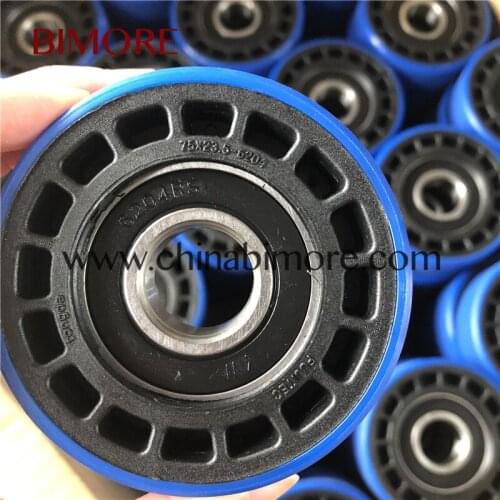 100PCS BIMORE Escalator Step Roller OD:75mm Thickness:23.5mm Bearing:6204