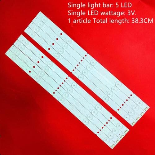 LED Backlight strip 5 lamp for 40E6000 40E3000 40E3500 40E3500 5800-W40000-3P00 2P00 1P00 VER0.0