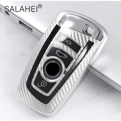 TPU Carbon Fiber Car Key Case For BMW F30 F20 F10 F18 F22 F01 X3 X4 F06 F02 M3 M5 Smart Full Cover Accessories