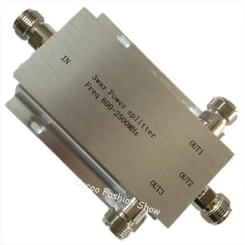 3 Way Microstrip Power Splitter 800~2500MHz, power divider for signal booster/amplifier/Walkie talkie,Indoor coverage project